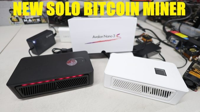 New CHEAP Solo Bitcoin Miner has arrived! Canaan Avalon Nano 3S Review