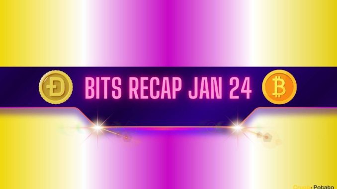 Recent Dogecoin (DOGE) Developments, Bitcoin (BTC) Volatility, and More: Bits Recap Jan 24