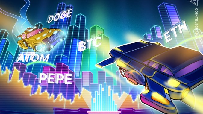 Bitcoin price inches closer to new all-time high as ETH, Bitcoin price inches closer to new all-time high as ETH, DOGE, PEPE and ATOM rally